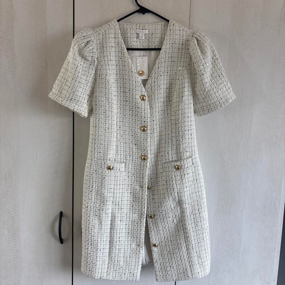 Cache Women's White and Cream Dress